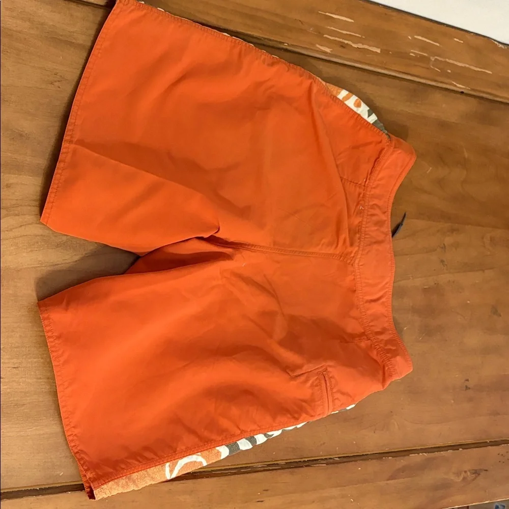 Patagonia Men's Vibrant Nylon Orange Board Shorts Size 32